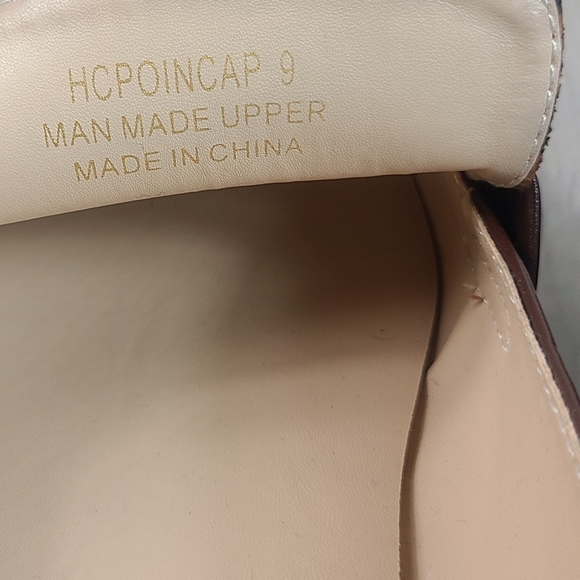 ModCloth The Cats Meow Faux Leather Brown Loafers Leopard Print Panel size 9 - Picture 9 of 9